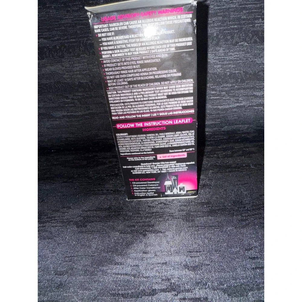 New Garnier Olia 2.0 Soft Black Permanent Hair Color No Ammonia Oil Powered